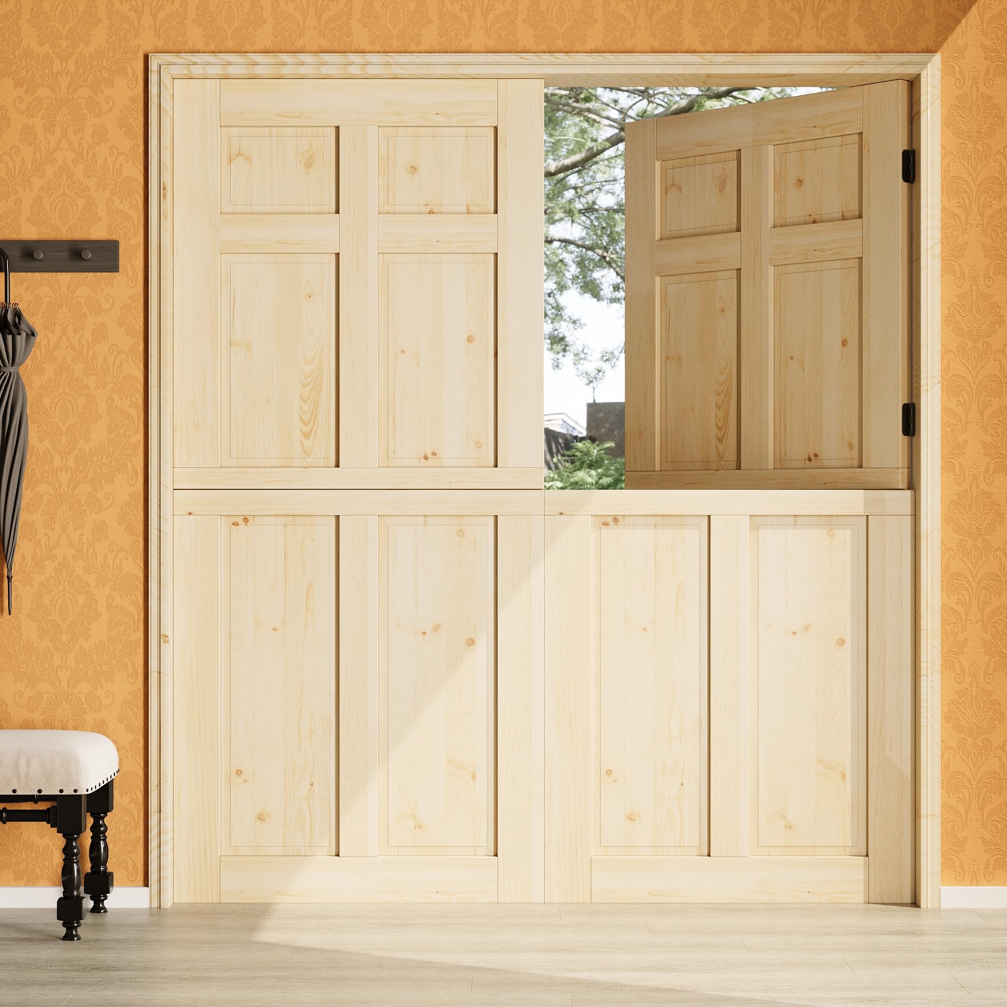 AINLARRY 72x80 Dutch Door Slab