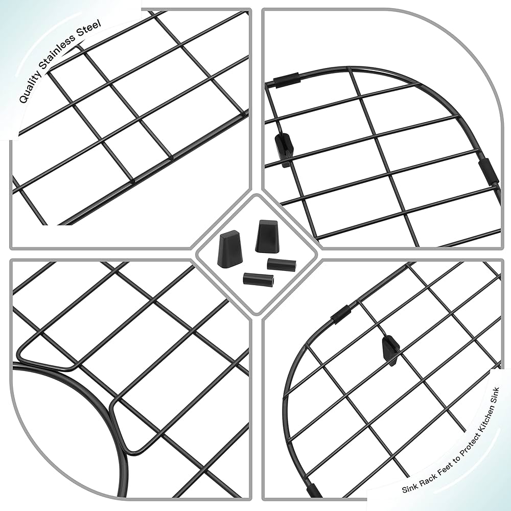 Amazon | Lonsince シンクグリッド ブラック キッチンシンク用シンク