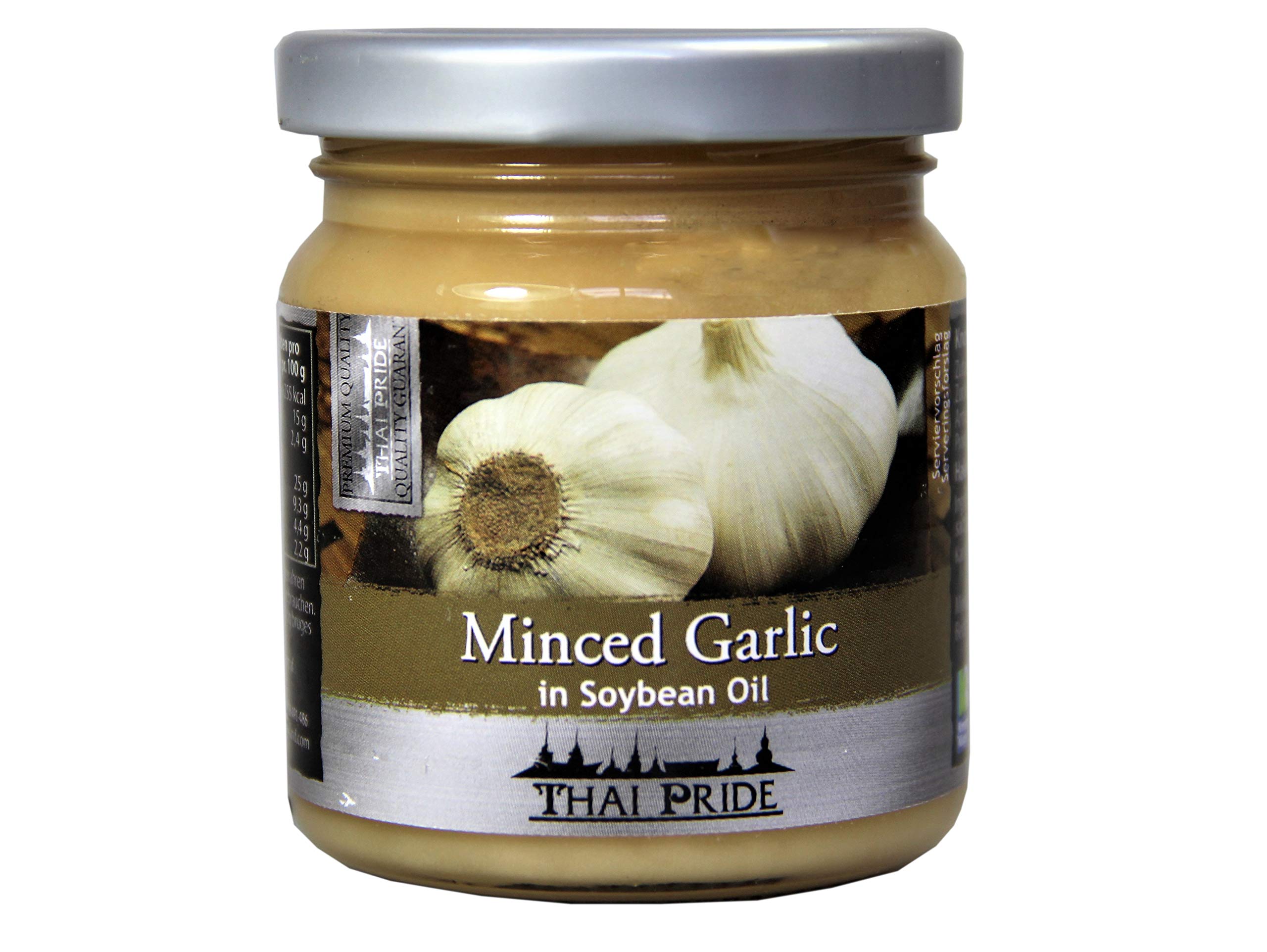 Ajo picado en aceite de soja 180 g