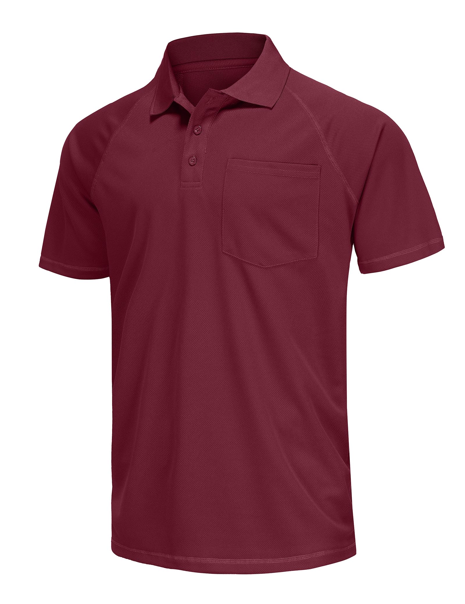 Men's Polo Shirts Short Sleeve Moisture Wicking Performance Golf Polo Dry Fit Athletic Casual Collared T-Shirt,M-7XL
