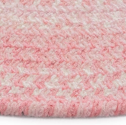 Miniatura 2 de Fluffy Princess - Alfombra trenzada redonda de 0 pies y 36 pulgadas, color rosa