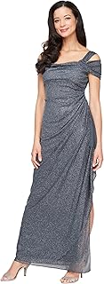 Women's Long Cold Shoulder Dress, Mother of The Bride