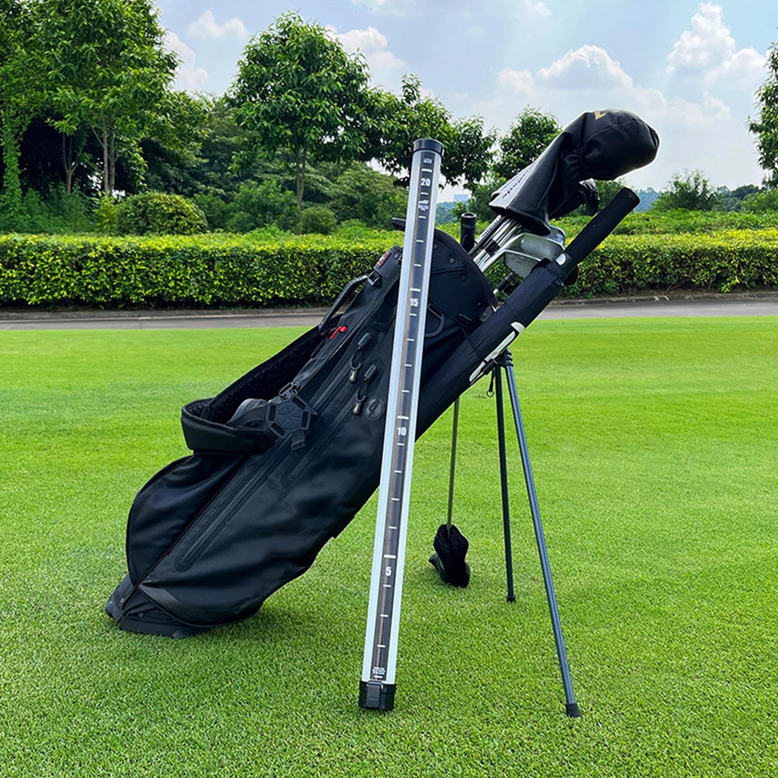 Clear Golf Gear Clicka Golfball-Sammelröhre Für 21 Bälle, Golf Ball Retriever Zum Halten Mit Skala, Golfball Sammelröhre Clicka Tube, Professionelle Schaftabzieher Golfball Picker Tube