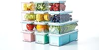 Vista 5 de Contenedores de almacenamiento Organizador de refrigerador para verduras, frutas, verduras y bayas, contenedores organizadores con tapas, protector