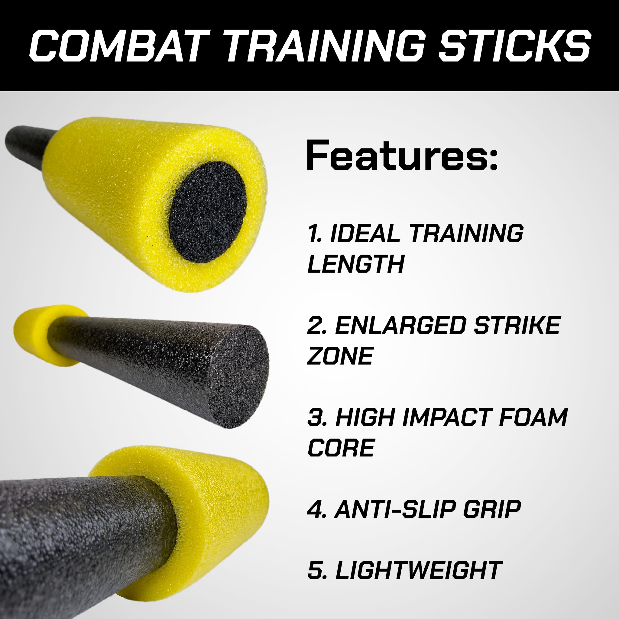 Oodles of Noodles Foam Combat Training Sticks for Boxing and Martial Arts - Image 3