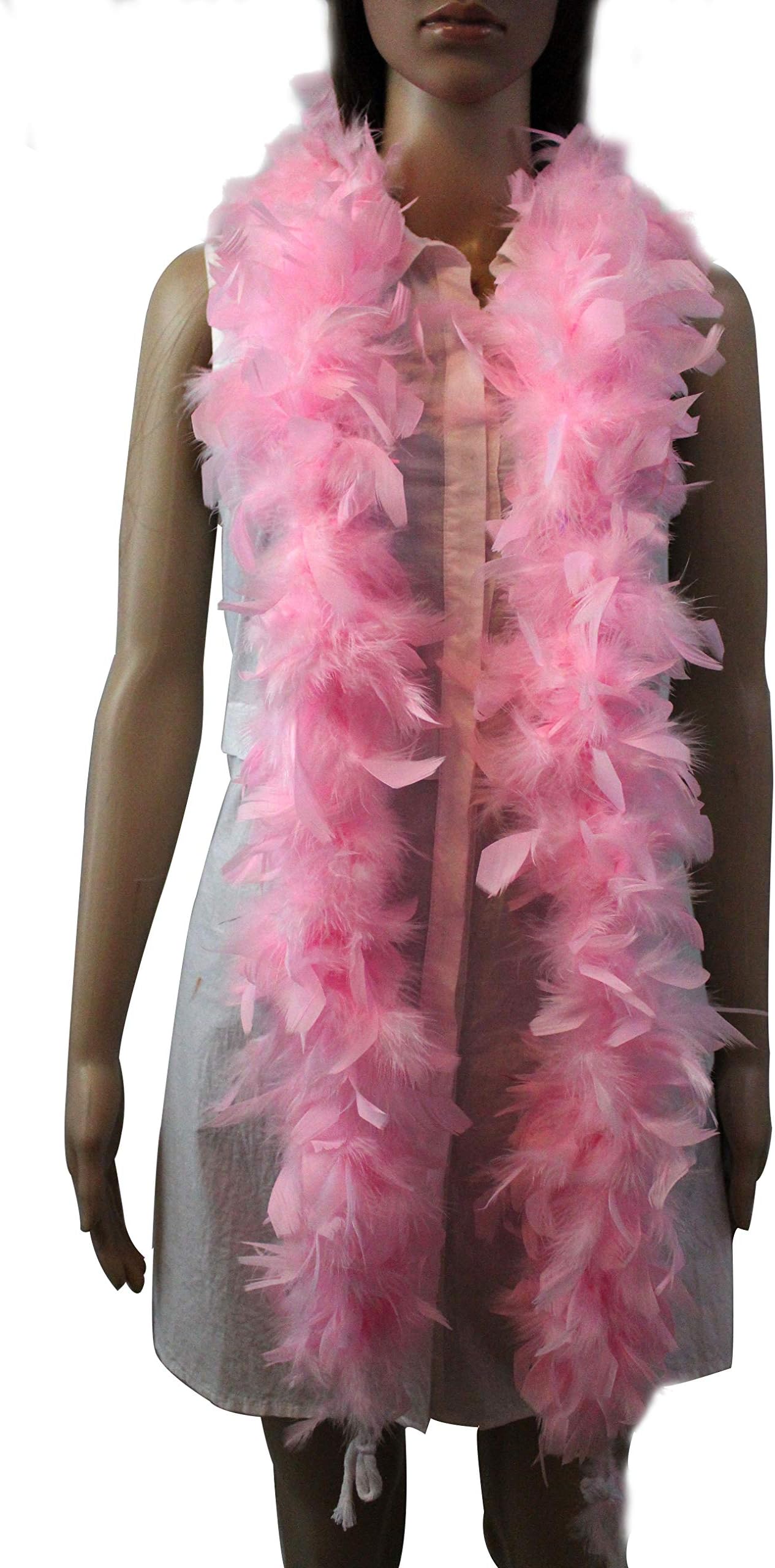 Flydreamfeathers45 Gram, 6 Feet Long Feather Boa, Great for Party, Kids Party, Halloween Costume, Christmas Tree, Decoration