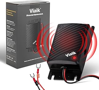 Anti Fouine Voiture avec Ultrasons – Anti Rongeur Voiture à Brancher sur Batterie 12V – Répulsif Ultrason Souris et Rats, Anti Martre pour Moteur et Capot