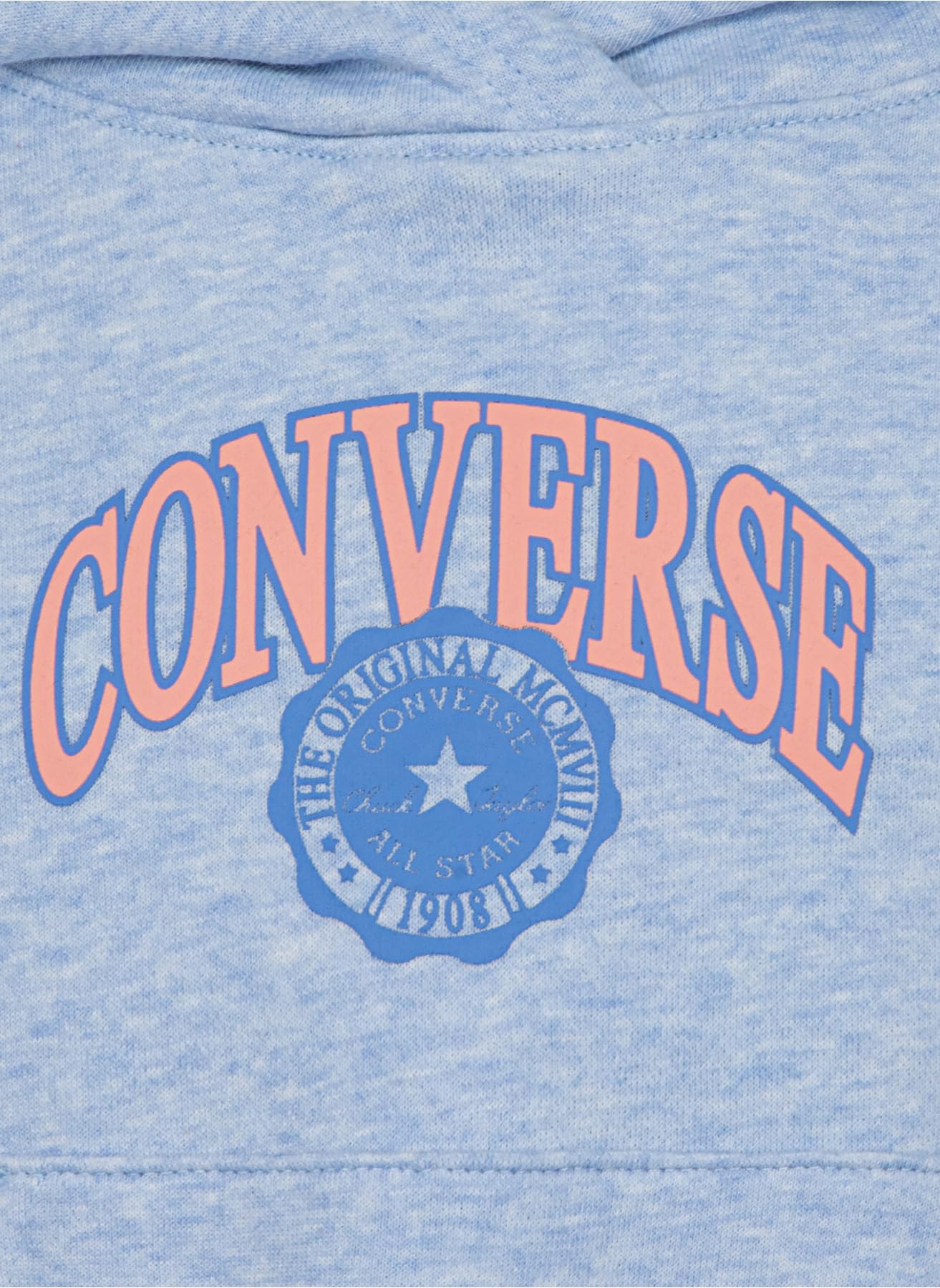 Converse Unisex-Kinder und Jugendliche CNV_4CH005-UAY-E2_M T-Shirt, Blue Supermoon Heather, M