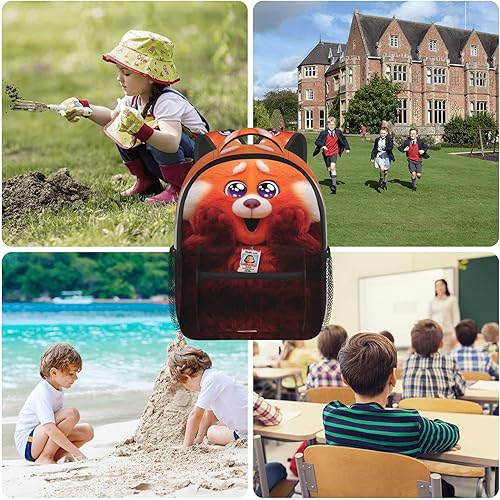 Vista 8 de Linda mochila de dibujos animados de gran capacidad, mochila de viaje para niñas, A, 17 pulgadas, Mochilas tipo mochila