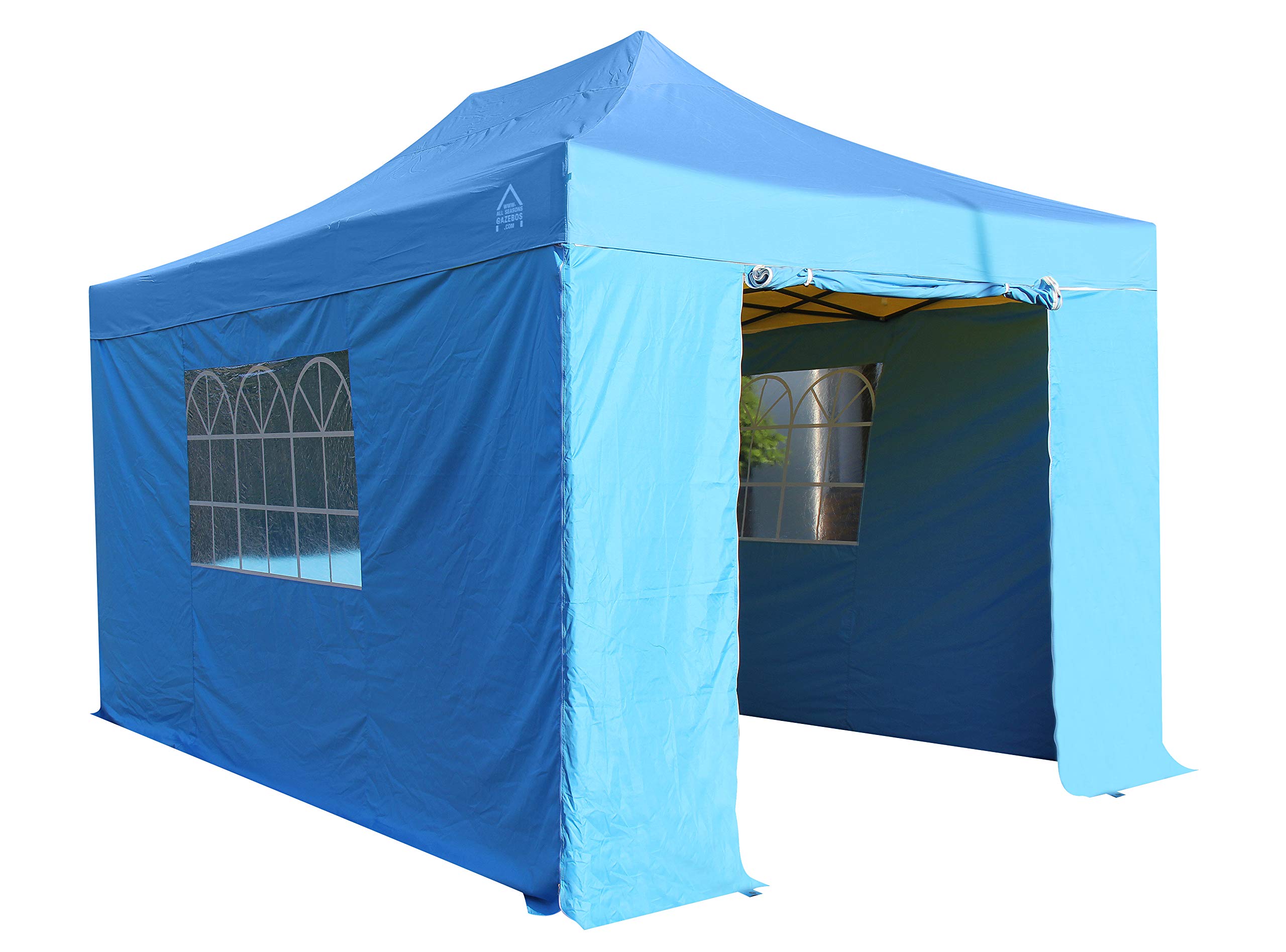 VERDELOOK Gazebo Pieghevole con Struttura in Metallo e Telo Bianco in