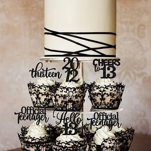 Miniatura 356 de Rsstarxi Paquete de 30 adornos para cupcakes de 15 cumpleaños con purpurina Mis Membrillo 15 desde 2010 Feliz 15º Cupcake Toppers Quince Cheers to