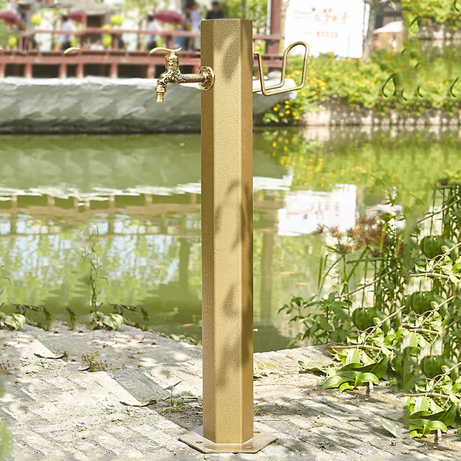 Colonne d'eau Jardin Robinet extérieur antigel Colonne d'eau Verticale Robinet d'eau Robinet d'arrosage antigel Support Tuyau autoportant