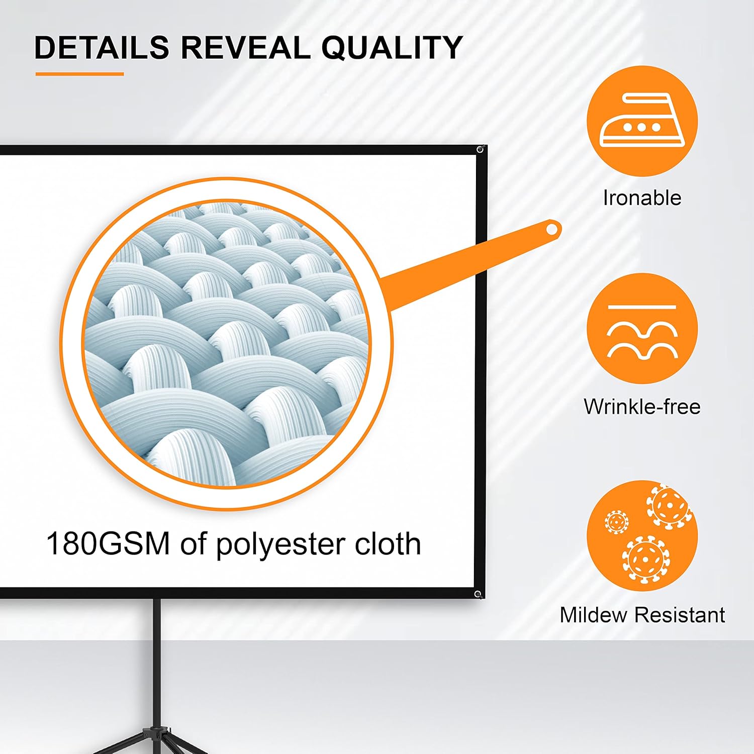 80% Off Discount Projector Screen with Stand, 4k HD 16:9 Projector Screen Foldable Anti-Crease Portable Projector Movie Screen for Outdoor Indoor Home Theater Backyard Cinema Outdoor Projector Screen (84 Inch) Black Friday Clearance Projector Screen with Stand, 4k HD 16:9 Projector Screen Foldable Anti-Crease Portable Projector Movie Screen for Outdoor Indoor Home Theater Backyard Cinema Outdoor Projector Screen (84 Inch)