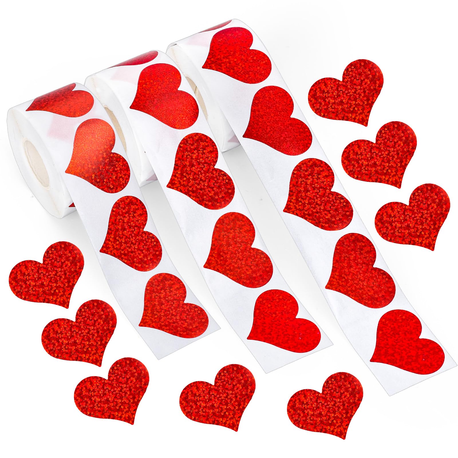 Autocollants pour enveloppes et journaux intimes stickers cœur étanches Saint-Valentin