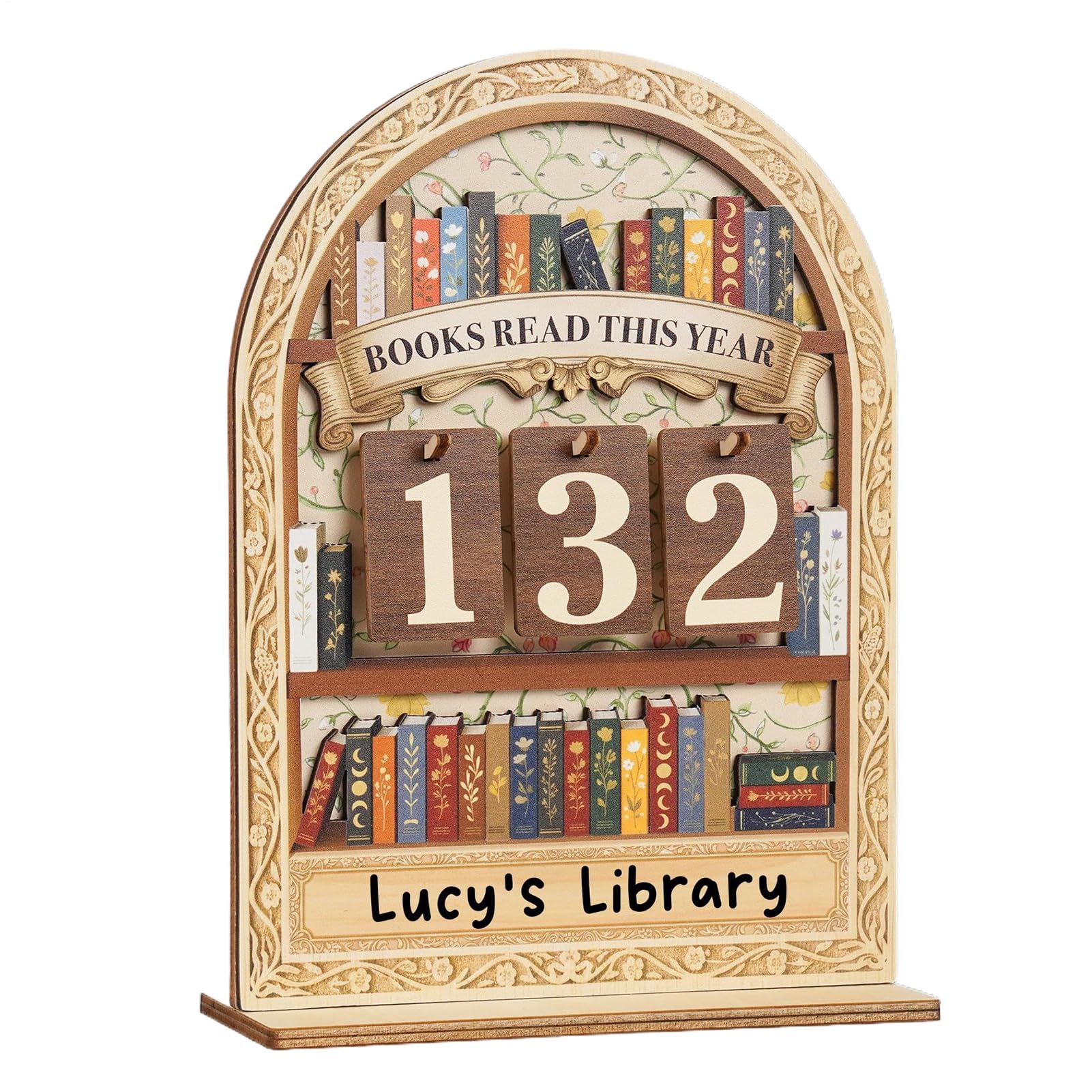 Organizador de libros de madera para solucionar el desorden en tu estantería de lectura