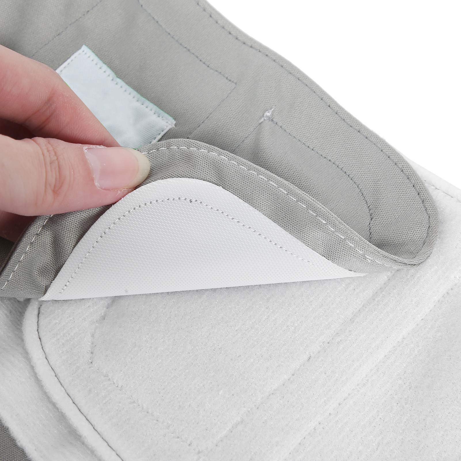 Pannolini per adulti, pantaloni per pannolini per incontinenza per adulti, articoli per l'igiene dell'incontinenza pannolino lavabili, riutilizzabili e regolabili per anziani(Grigio)
