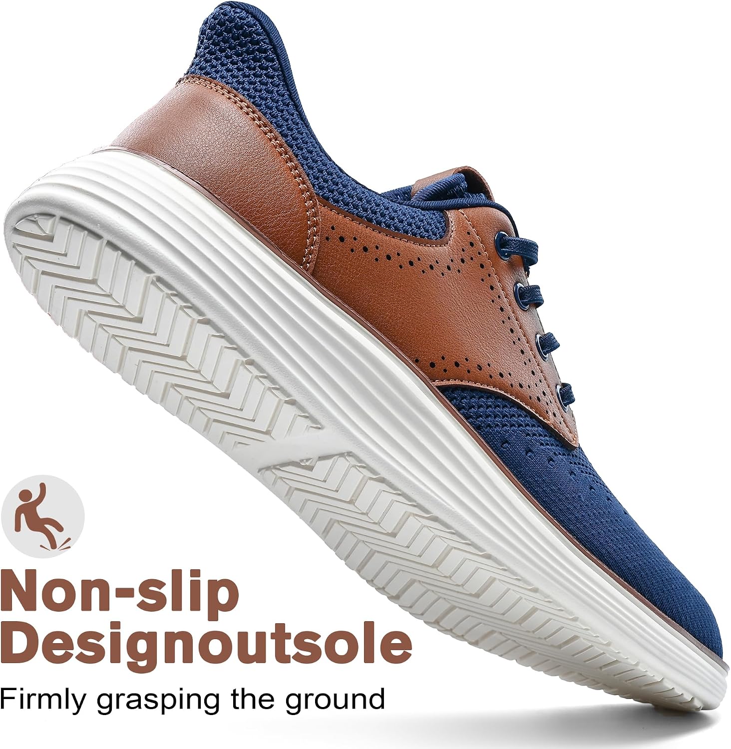 Men's Slip on Dress Sneakers, Business Tennis Casual Shoes, Comfortable Lightweight Walking Shoes for Travel, Work & Daily Use Breeze Oxfords