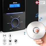 Denver MCA-240 Micro-chaîne CD/FM avec Double Alarme, AUX, Prise Casque, télécommande, 2 x 2 W RMS, Noir - 2