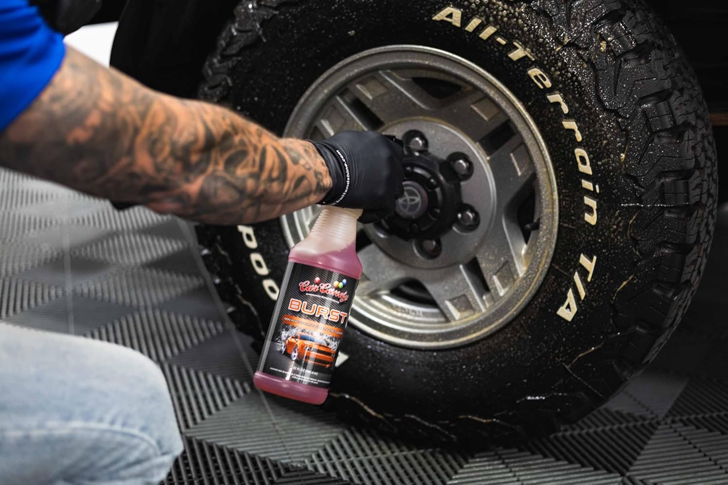 BURST - Foaming Wheel & Tire Cleaner – Safe for Factory, Clear-Coated, Painted & Chrome Wheels – Removes Dirt, Grease & Brake Dust – Ready to Use (1 Quart) - Image 7