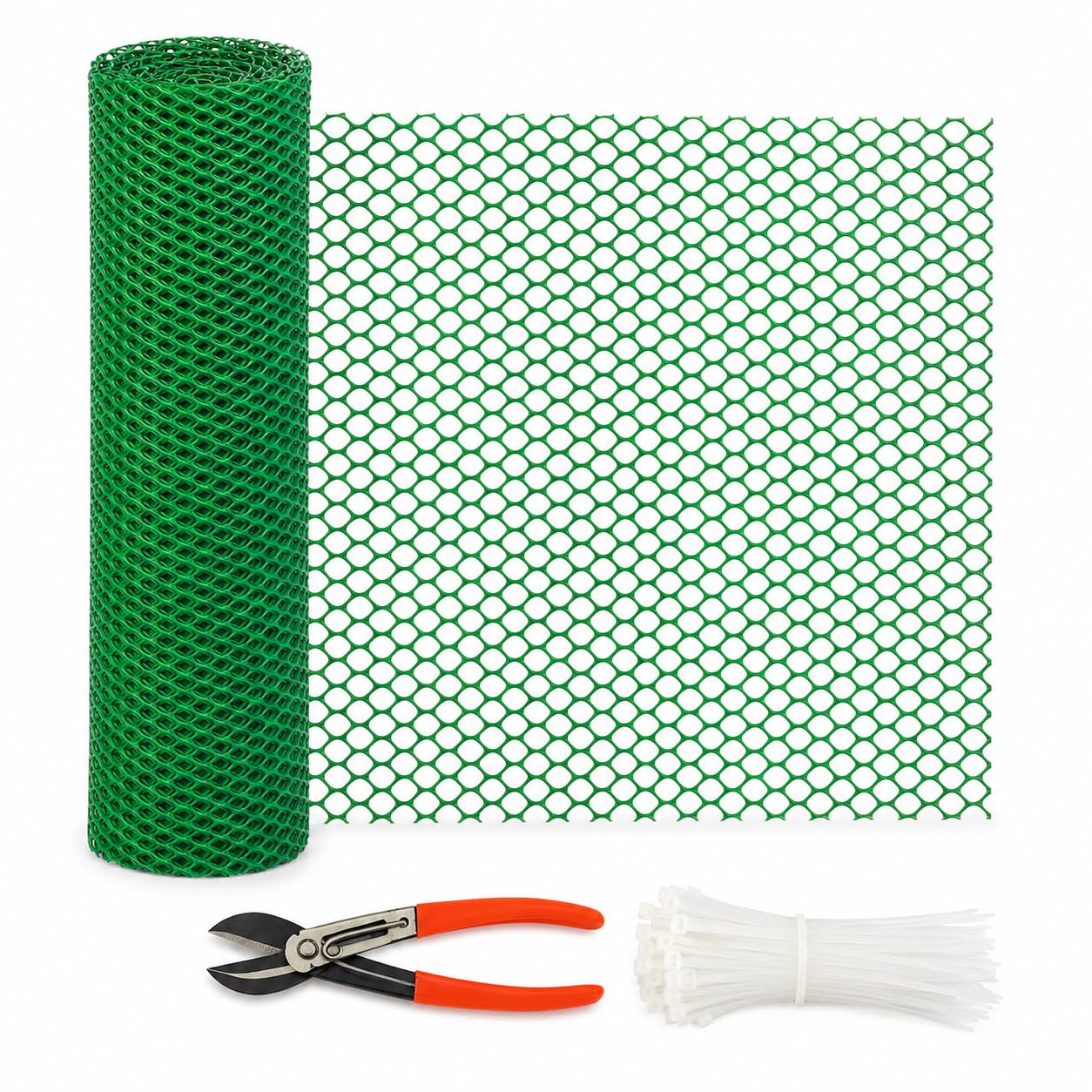 Navagraha HDPE Garden Fencing Net Tree Guard for Balcony, 3.3 ft x 10 ft | Garden Use, Green Colour-image-9