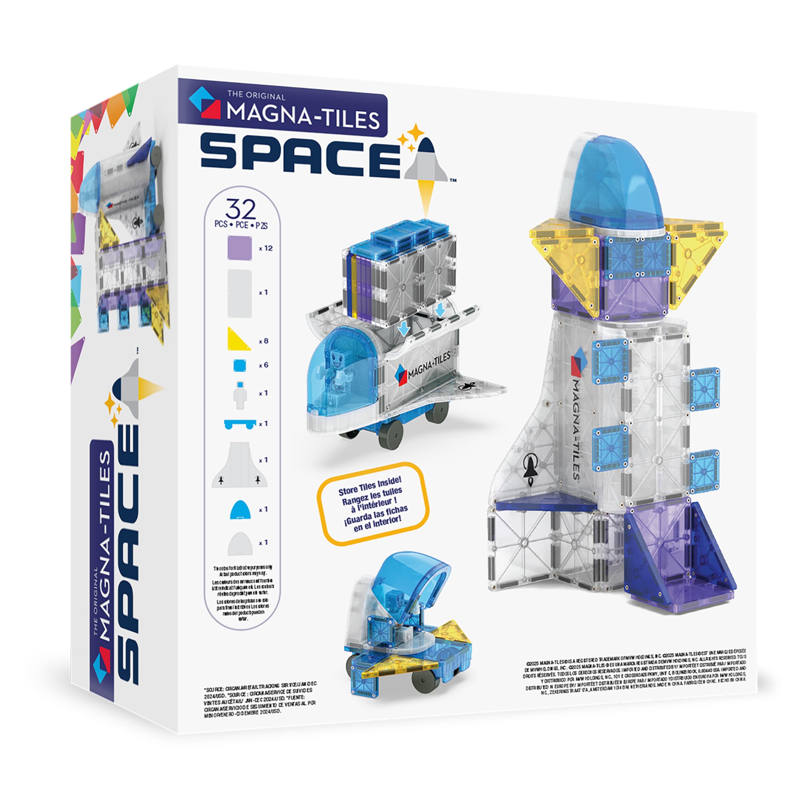 マナスペース Amazon.com: MAGNA-TILES Space 32-Piece Magnetic Construction