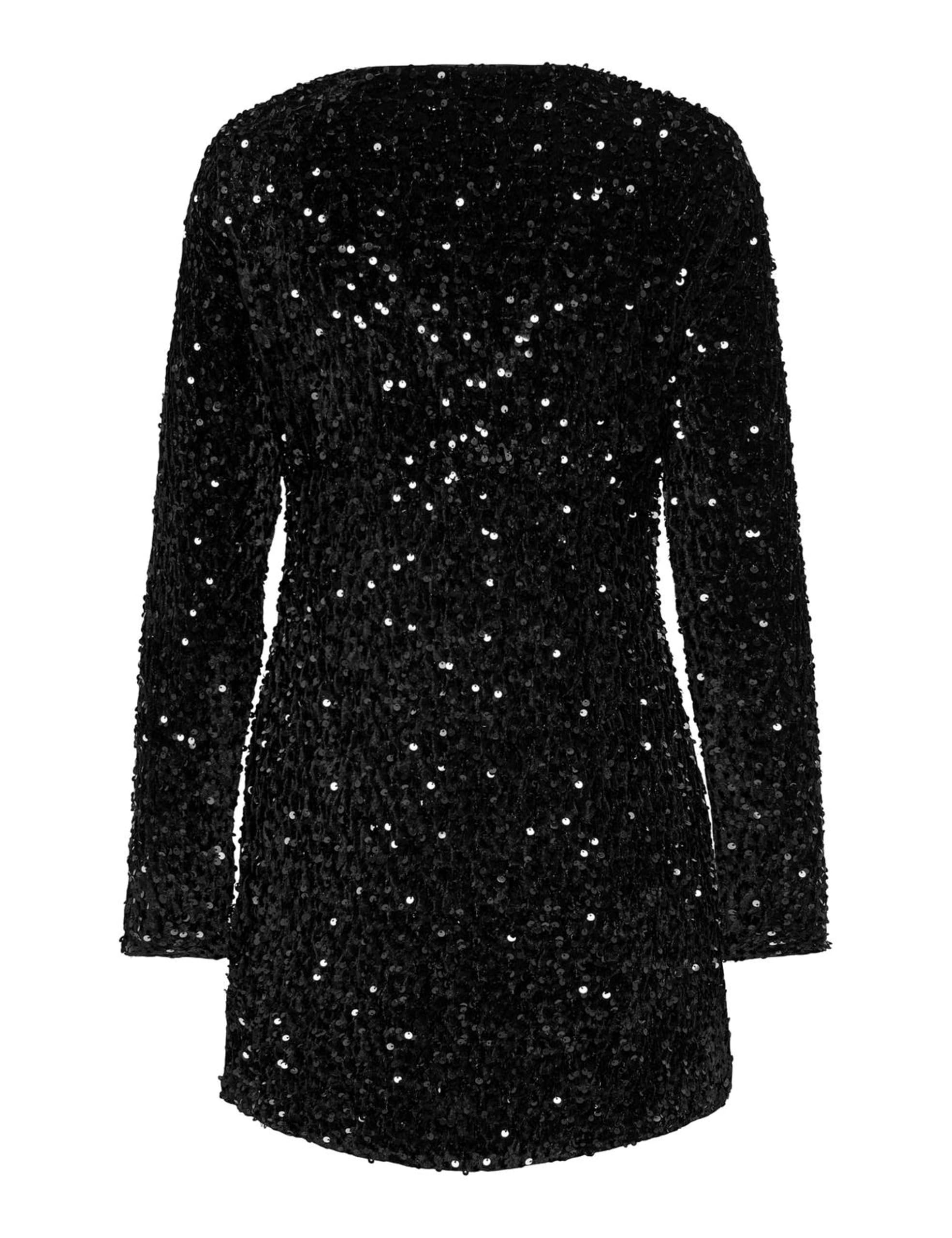 ONLY Onlanika LS Sequins V-Neck Dress Wvn Onlanika LS Sequins - Abito con Scollo a V Donna (Pacco da 1)