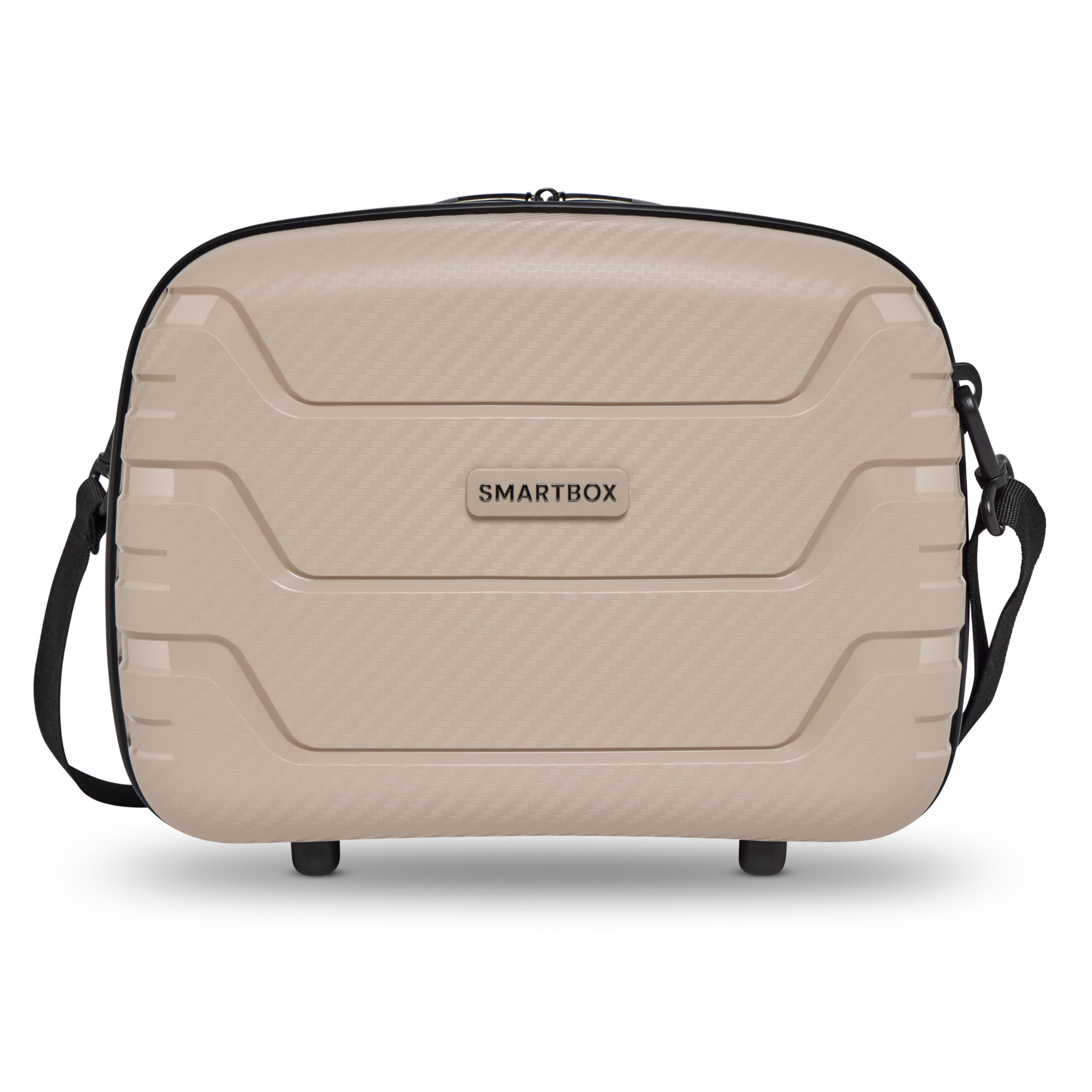 Smartbox Beauty Case Hartschale 34x17x27 cm, Handgepäck Kosmetikkoffer 14L, Leichtes Polypropylen, Kulturtasche mit Aufsteckfunktion & Schultergurt, Make-up Koffer Reise Organizer (Edition 01)