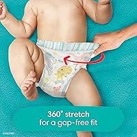 Vista 10 de Pampers Pull On Cruisers - Pañales desechables para bebé de ajuste de 360°, tamaño 4, suministro de 2 meses (2 x 144 unidades) con toallitas