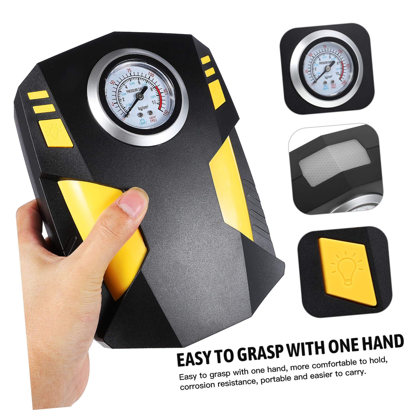 Compresseur D'air Portable LED Abs, pour Pneus de Voiture