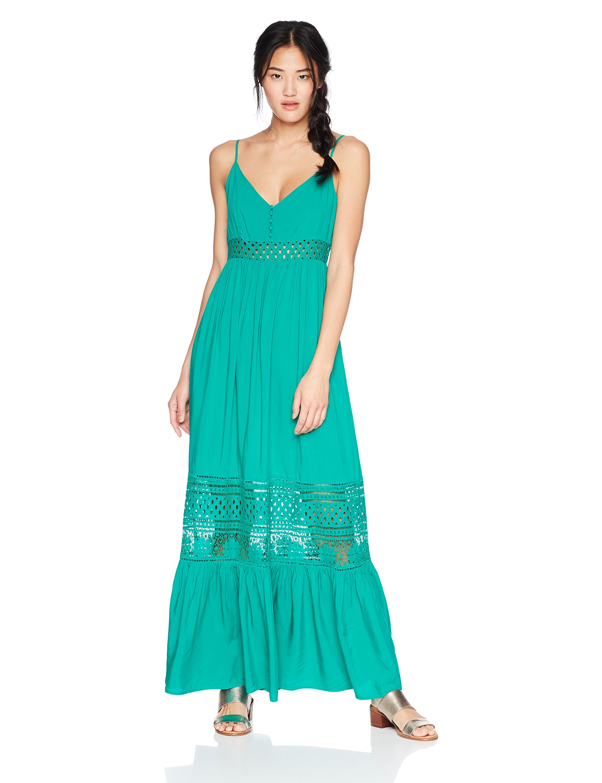 chinese dress ladies Lilianna Cotton Lace Midi Dress – SIMKHAI main image 0