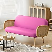 Vista 3 de MoNiBloom Funda para futón de tamaño Queen, elástica, sin brazos, funda para sofá sin brazos, protector de muebles, duradera y lavable, con Cereza