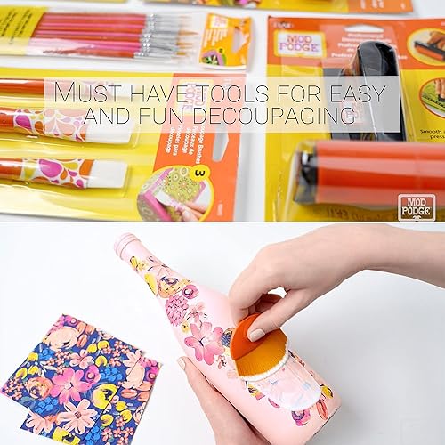 Miniatura 6 de Mod Podge CS11302 Sellador de base de agua, pegamento y acabado, 16 onzas, aplicador de pincel mate y pintura, 24960 2.25 pulgadas, básico