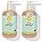 California Baby Calming Baby Shampoo + Baby Wash | 100% Plant-Based | Lavender Body Wash For Sensitive Skin | Hypoallergenic | 562 mL / 19 oz (2-Pack)