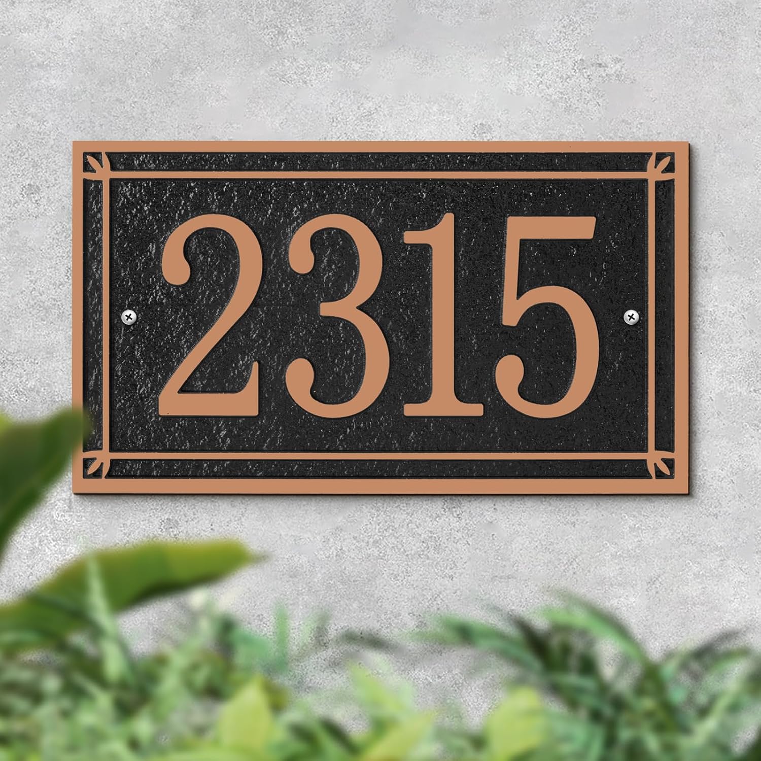 Address Plaque Large Options - Address Signs for Houses, Address Plaque, Home Custom Address Numbers for House Yard Outside,Home,Wall,Mailbox,Yard,Indoor/Outdoor Use,Style 3
