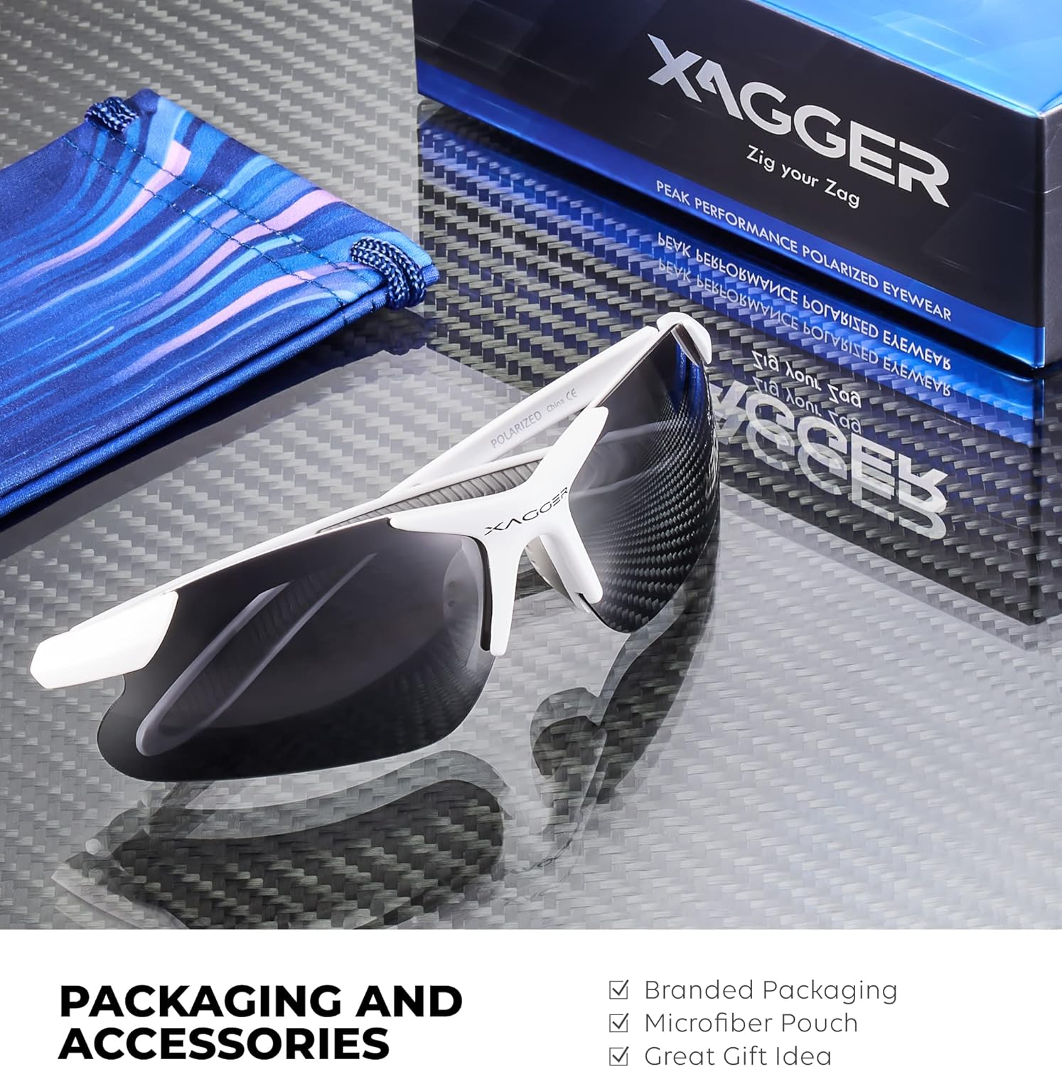 Xagger Kids Youth Polarized Sports Sunglasses for Boys Girls Baseball Softball Glasses TR90 Frame - Image 5