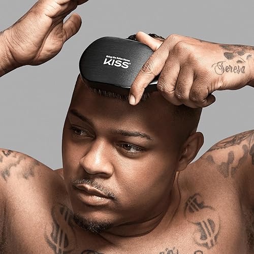 Miniatura 6 de KISS COLORS & CARE Cepillo de pelo de jabalí Power Wave de 360 de alta densidad para ondas profundas y continuas, cerdas sin desprendimientos,