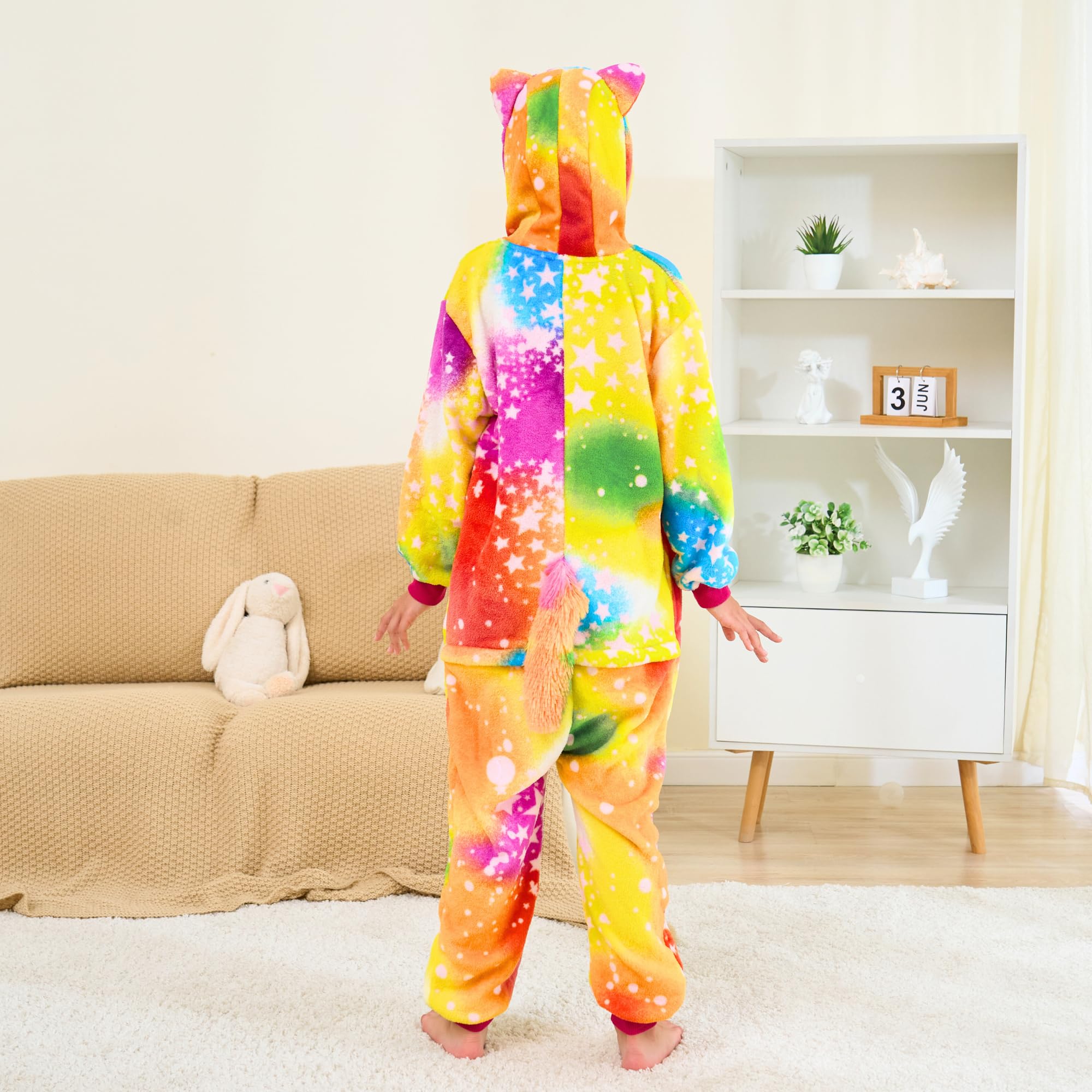 Grenouillère de Sommeil avec Oreilles de Chat pour Fille – Doux Pyjama Combinaison Chat pour Enfants