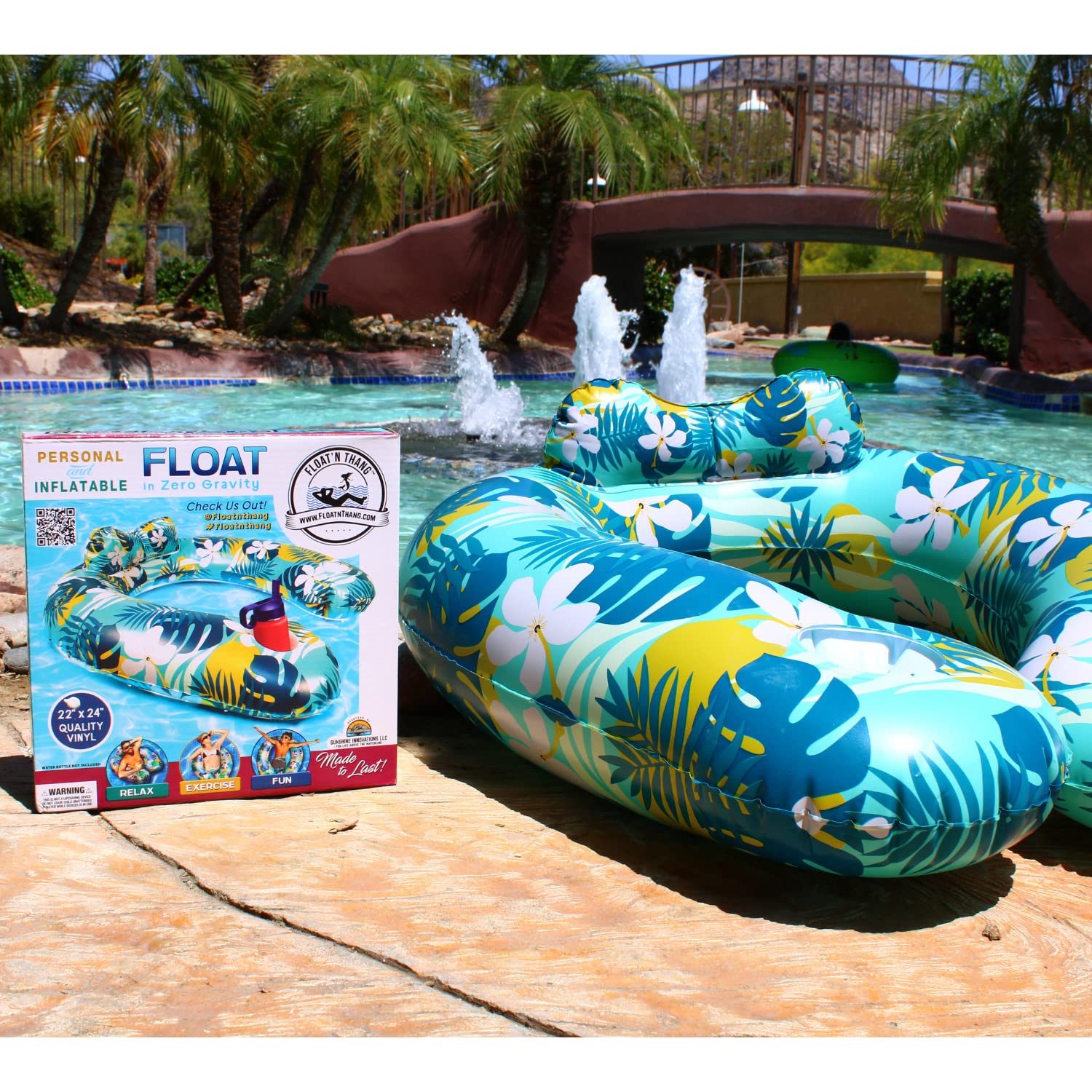 Float’n Thang Luxury Pool Floating Device, Boating and Paddle Board Accessory - Perfect for Lounging in The Swimming Pool/Lake/Beach, Temporary Paddle Board Seat (Special Needs Float)
