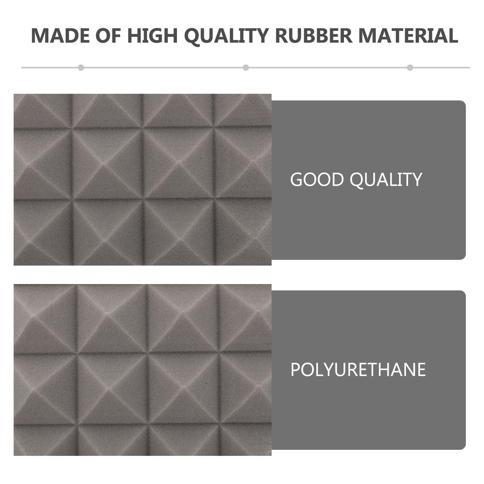 BESTYASH Paneles Acústicos Absorbentes de Poliuretano en Forma de Pirámide 5cm para Aislamiento Acústico y Decoración en Estudios de Grabación 12 Unidades