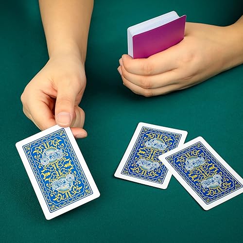 Miniatura 4 de Tinlade 28 tarjetas cortadas de plástico para jugar al juego, varios colores