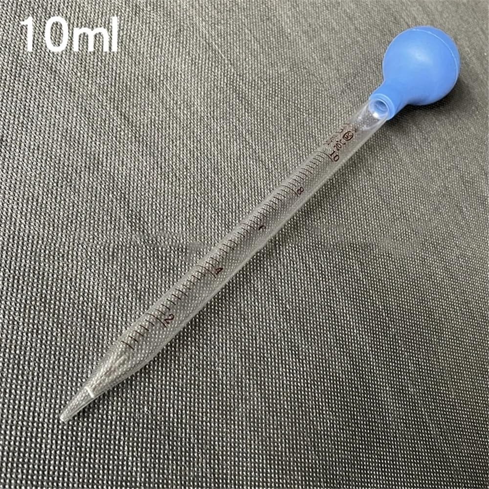 Glas-Transferpipette, Tropfer aus Borosilikatglas mit Gummiball, 0,5–10 ml, verschiedene Größen(0.5ml 10pcs)