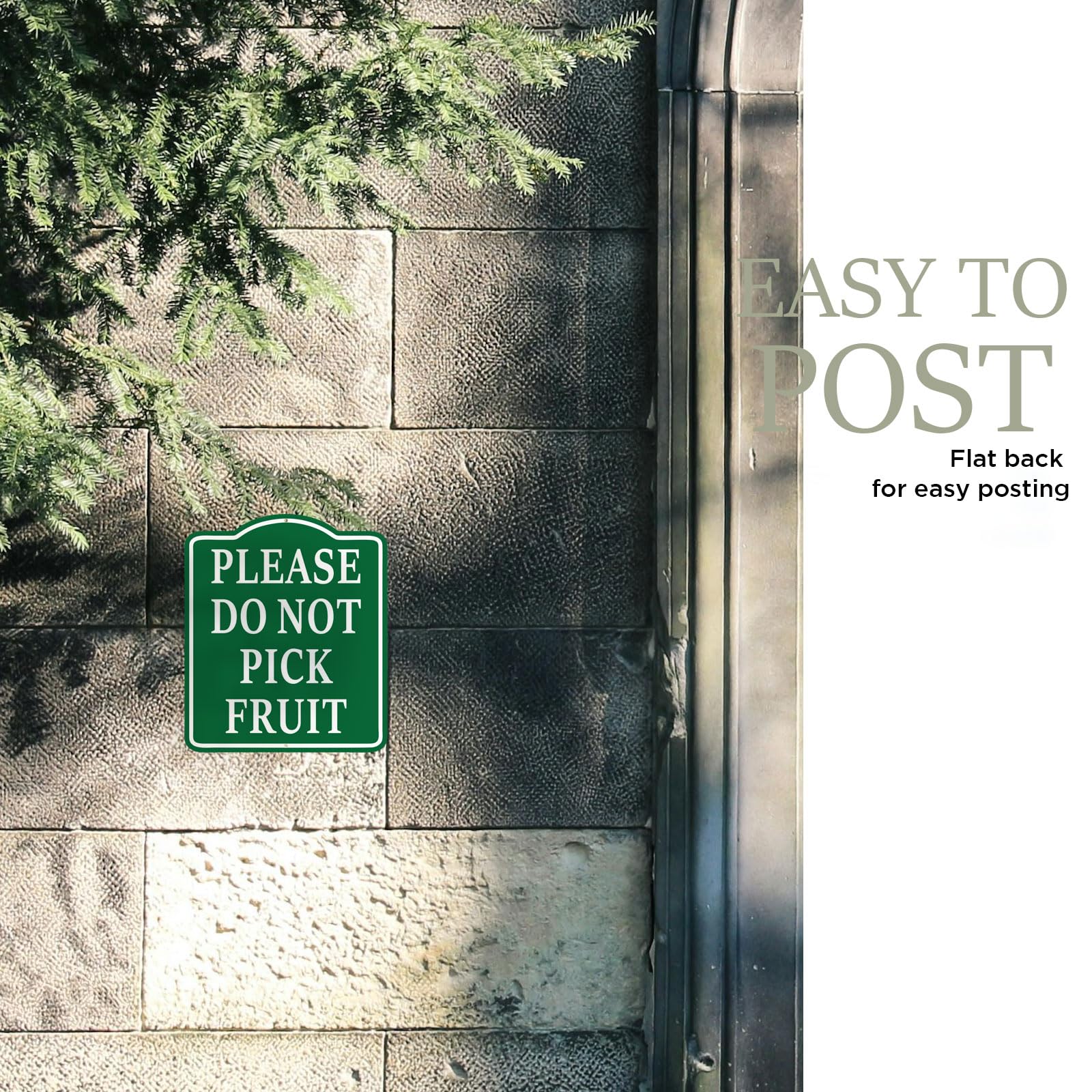 SmartSign LawnBoss Panneau De Cour 30,5 X 25,4 Cm « Please Do Not Pick The Flowers » Avec Piquet De 0,9 M, Aluminium Laminé Antirouille De 40 Mm, Rouge, Noir Et Blanc