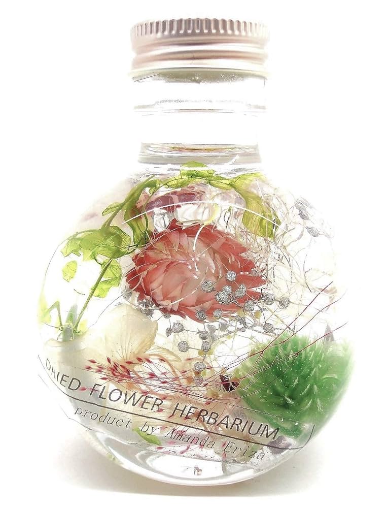 Amazon｜【Amanda Eriza】 ハーバリウム Herbarium ガラスボトル