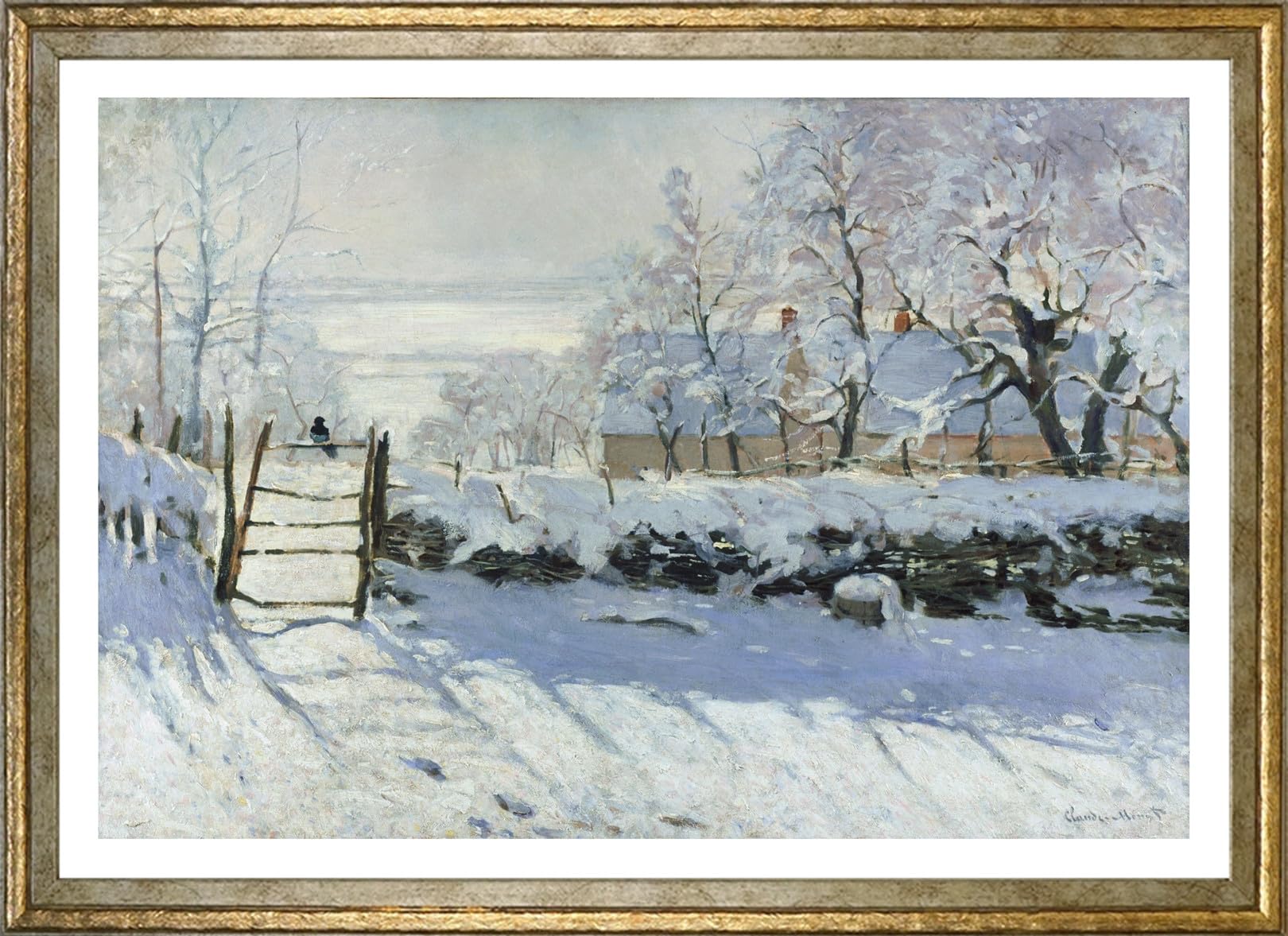 Amazon.co.jp: ポスター クロード モネ (かささぎ) A3サイズ