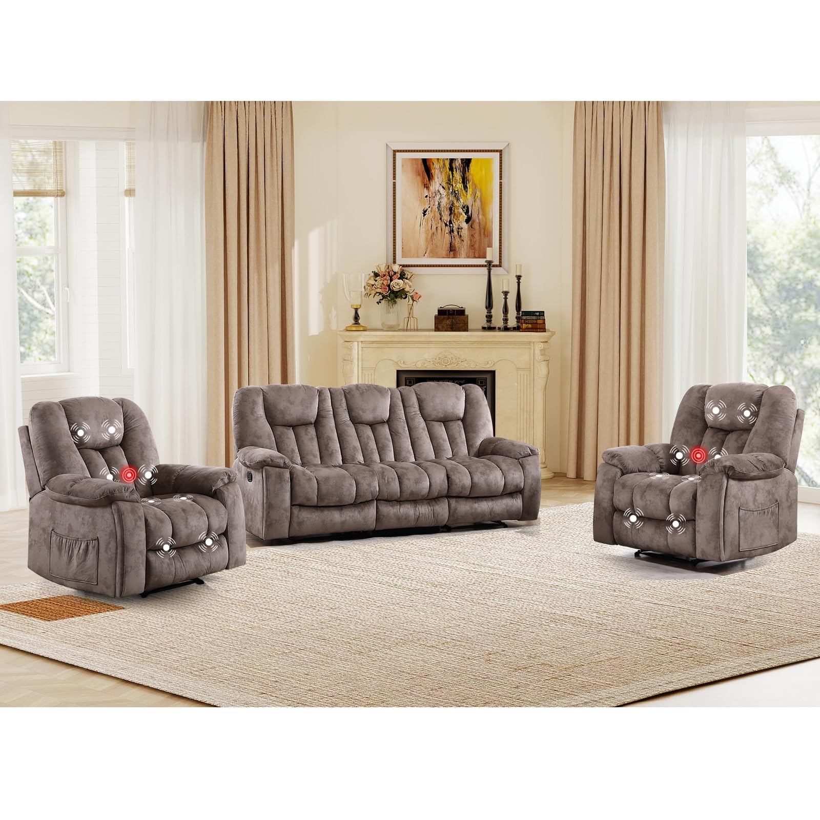 EBELLO Massage Recliner Set