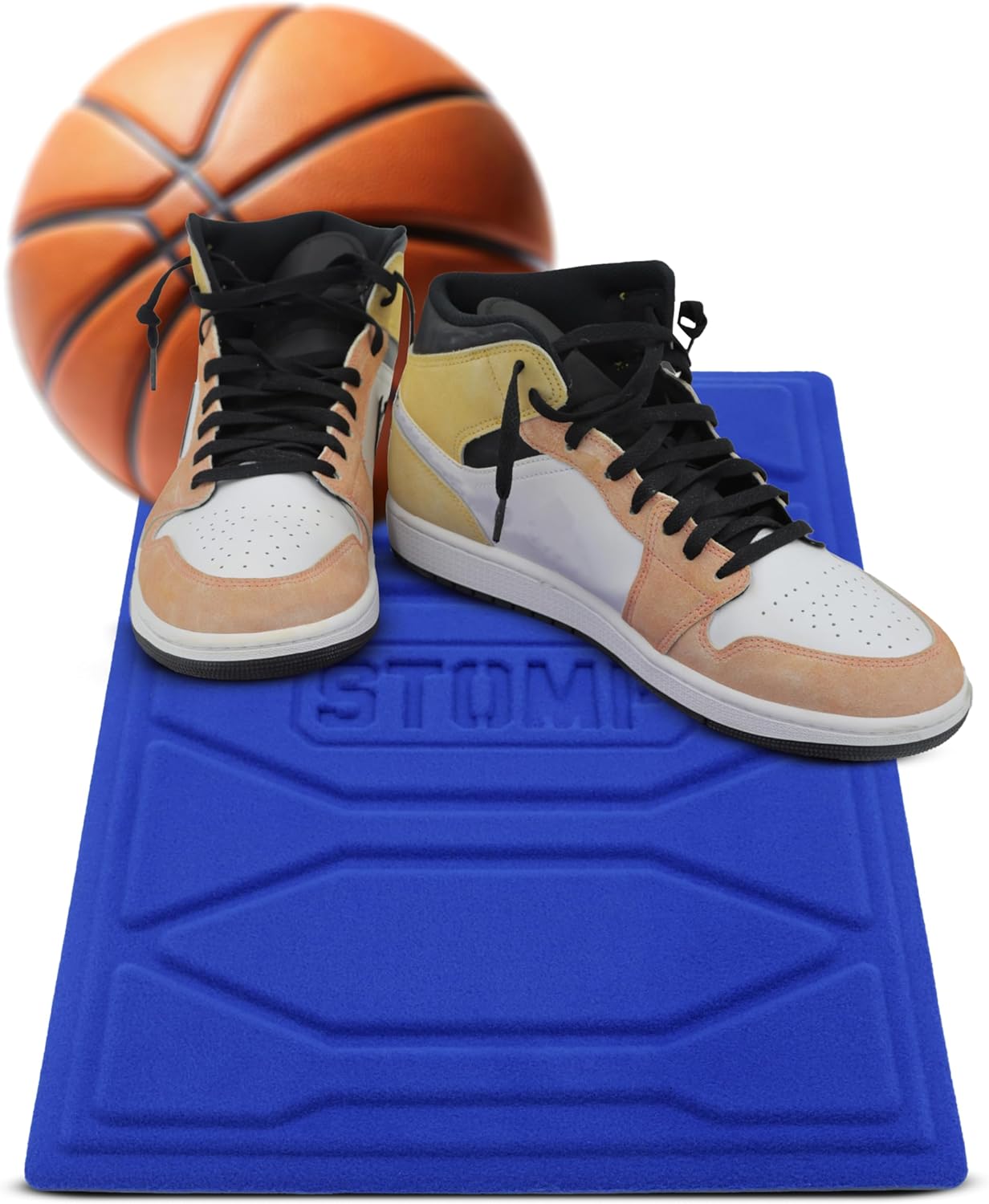 STOMP Athletics: Reusable Mini Traction Mat for Volleyball & Basketball Shoes - Alternative for Basketball Sticky Mats for Shoes - Durable & Non-Slip Shoe Cleaning Pad - 11"x15"