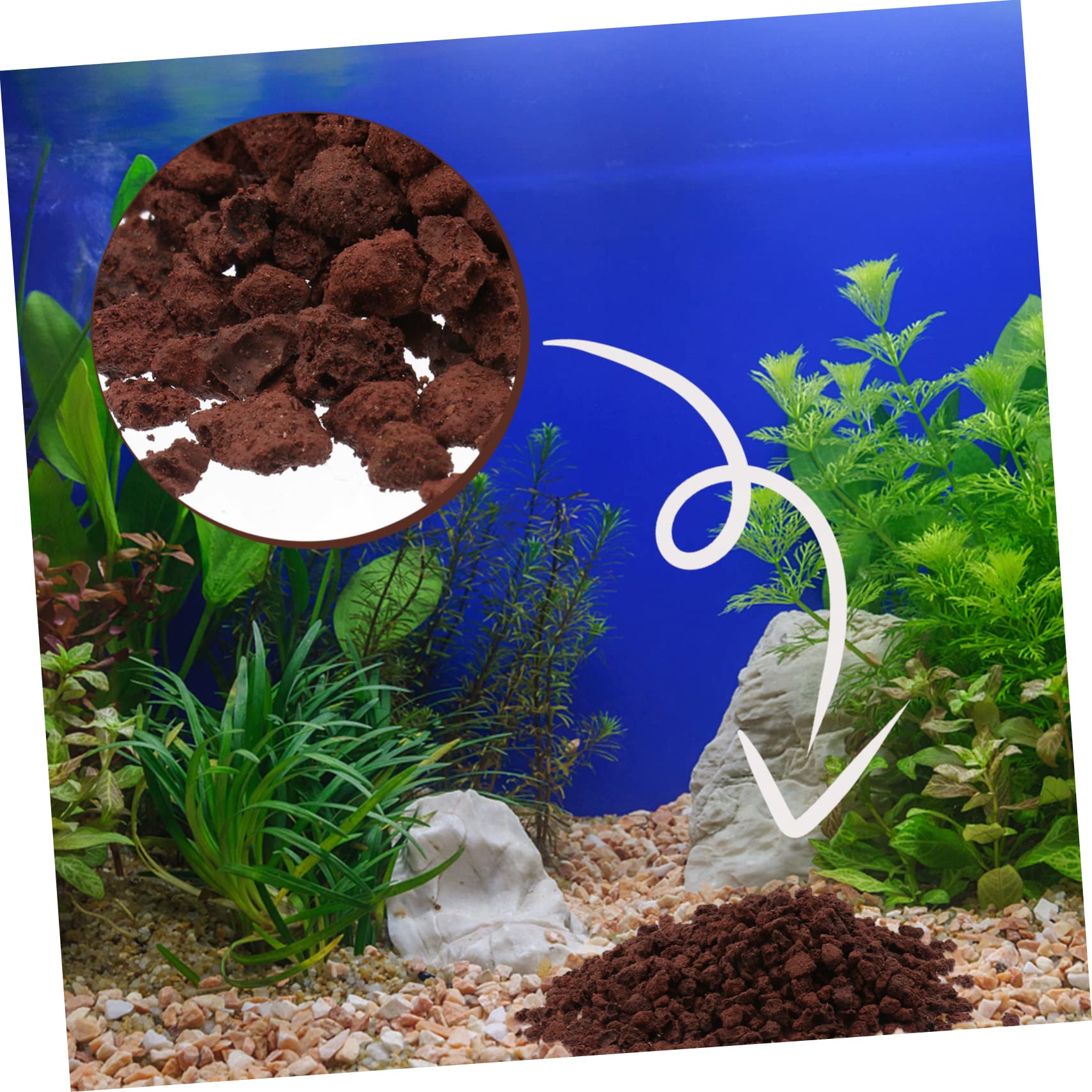 Gravier De Roche Volcanique pour Aquarium 500 G Habitat pour Aquarium Pierre De Récif Artificielle Paysage Naturel sans Danger pour Les Poissons
