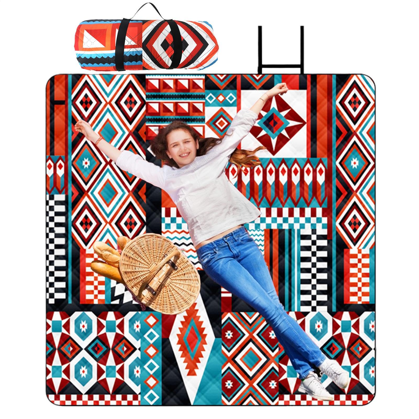 Tapis de plage anti-sable pour vos pique-niques en famille et week-ends camping nature
