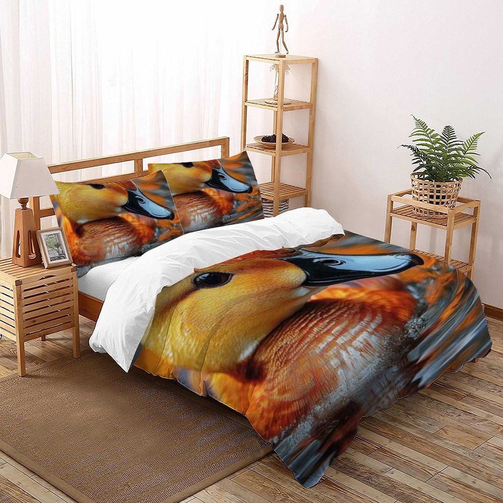 Housse de couette canard jaune 260x220 cm pour protéger la couette et décorer la chambre garçon