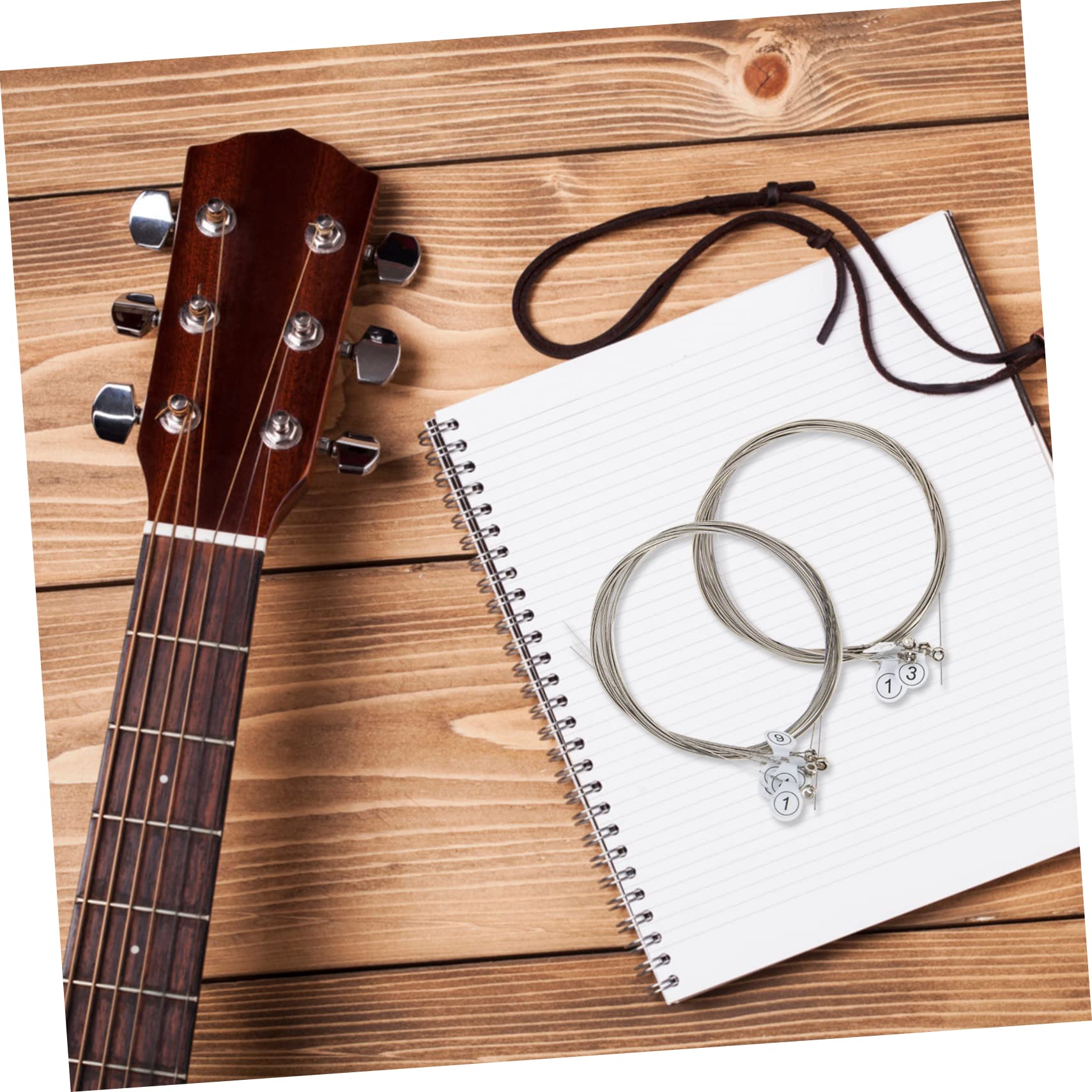 ifundom 10juegos Cuerdas De Guitarra Eléctrica De Accesorios De Guitarra Para Reemplazo De Cuerdas Diseño Práctico y Duradero Fácil De Usar y Transportar